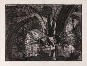 Le Quai avec une lampe, planche 15 de Carceri - Giovanni Battista Piranesi
