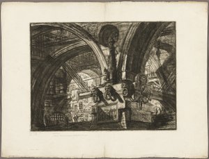 Le quai avec une lampe, planche 15 des Prisons imaginaires - Giovanni Battista Piranesi