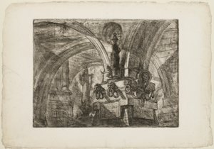 Le Quai avec une Lampe, planche 15 des Prisons Imaginaires - Giovanni Battista Piranesi