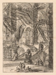 Les Prisons : Un vaste intérieur avec des trophées - Giovanni Battista Piranesi
