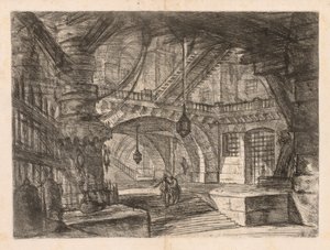 Les Prisons : Une large salle avec des lanternes - Giovanni Battista Piranesi