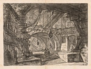 Les Prisons : Une grande salle avec des lanternes, 1745-1750 - Giovanni Battista Piranesi