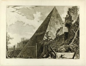 La pyramide de Caius Cestius, de Vues de Rome
