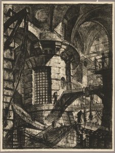 La Tour ronde, planche 3 de la deuxième édition de Carceri d