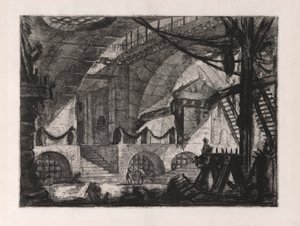 Le Chevalet, planche 12 de Carceri d - Giovanni Battista Piranesi