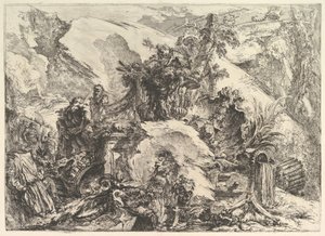 Les Squelettes, de Grotteschi (Grotesques), vers 1748 - Giovanni Battista Piranesi