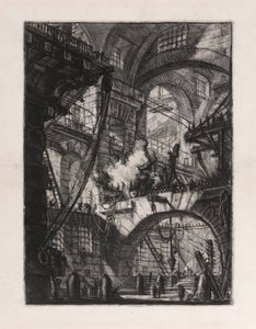 Le Feu fumant, planche 6 de Carceri d - Giovanni Battista Piranesi