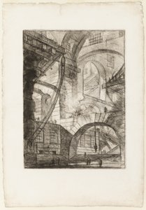 Le feu fumant, planche 6 des Prisons imaginaires - Giovanni Battista Piranesi