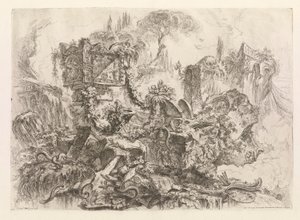 La Tombe de Néron, des Grotteschi (Grotesques) - Giovanni Battista Piranesi