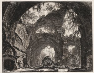 Thermes dans la Villa Adriana à Tivoli - Giovanni Battista Piranesi
