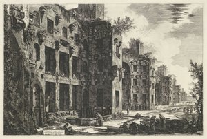 Thermes de Dioclétien à Rome (Veduta degli avanzi superiori delle Terme di Diocleziano a S. Maria degli Angeli)