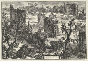 Thermes de Trajan à Rome, Veduta delle Terme di Tito (...) (titre sur l