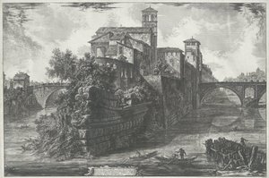 Île Tibérine à Rome - Giovanni Battista Piranesi