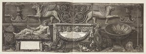 « Vasi, candelabri, cippi, sarcophagi ... », page de titre du vol. I - Giovanni Battista Piranesi