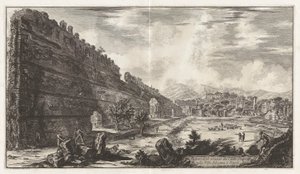 Veduta degli avanzi del Castro Pretorio nella Villa Adriana a Tivoli - Giovanni Battista Piranesi