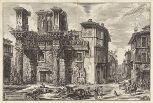 Veduta degli avanzi del Foro di Nerva (Vue des vestiges du Forum de Nerva), de Vedute di Roma (Vues de Rome) - Giovanni Battista Piranesi