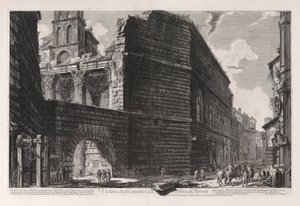 Vue des vestiges du Forum de Nerva, de Vedute di Roma - Giovanni Battista Piranesi