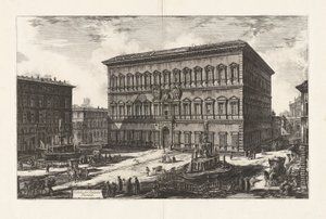 Vue du Palazzo Farnese, de Vedute di Roma - Giovanni Battista Piranesi