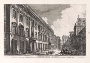 Veduta del Palazzo Odescalchi (Vue du Palais Odescalchi), de Vedute di Roma (Vues de Rome) - Giovanni Battista Piranesi