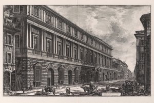 Veduta del Palazzo Stopani. Architettura di Rafaele