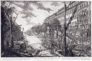 Veduta del Porto di Ripa Grande, c.1760 - Giovanni Battista Piranesi