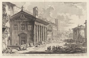 Vue du Temple de Fortuna Virilis. Aujourd