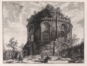 Veduta del Tempio, detto della Tosse su la Via Tiburtina, un miglio vicino a Tivoli, de Vedute di Roma