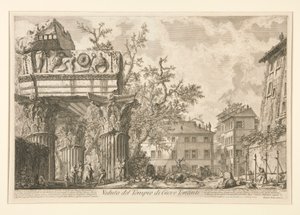 Vue du temple de Jupiter Tonans (le Tonnerre), de Vedute di Roma