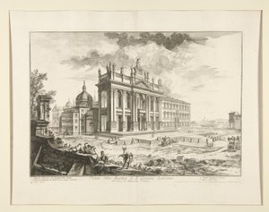 Vue de la basilique de S. Giovanni Laterano, de Vedute di Roma - Giovanni Battista Piranesi