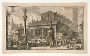 Veduta della Basilica di S. Lorenzo fuori le mura, de Vedute di Roma - Giovanni Battista Piranesi