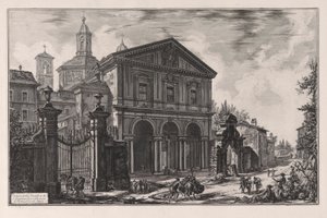 Vue de la Basilique de S. Sebastiano fuori delle mura de Rome, sur la Via Appia - Giovanni Battista Piranesi
