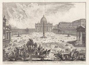 Veduta della Basilica, e Piazza di S. Pietro in Vaticano - Giovanni Battista Piranesi