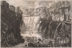 Veduta della Cascata di Tivoli - Giovanni Battista Piranesi