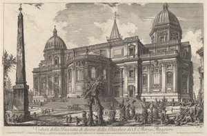Veduta della facciata di dietro della Basilica di S. Maria Maggiore - Giovanni Battista Piranesi