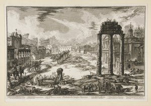 Veduta di Campo Vaccino - Giovanni Battista Piranesi