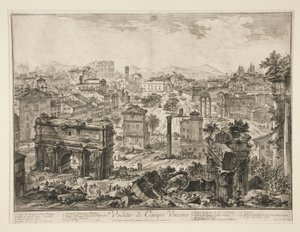 Veduta di Campo Vaccino (Vue du Campo Vaccino), de Vedute di Roma - Giovanni Battista Piranesi