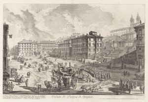 Veduta di Piazza di Spagna, de Vedute di Roma - Giovanni Battista Piranesi