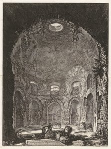 Vue intérieure du Temple de la Tosse - Giovanni Battista Piranesi