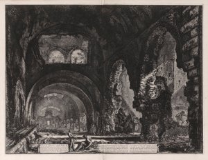Vue intérieure de la Villa de Mécène - Giovanni Battista Piranesi