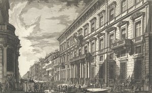 Vue le long de la Via del Corso du Palazzo dell