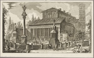 Vue de la basilique de S. Lorenzo fuori delle Mura, de Vues de Rome - Giovanni Battista Piranesi