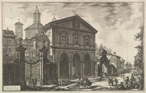 Vue de la basilique de San Sebastiano fuori le mura [Saint Sébastien hors les murs], vers 1750 - Giovanni Battista Piranesi