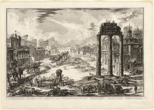 Vue du Campo Vaccino, de Vues de Rome - Giovanni Battista Piranesi