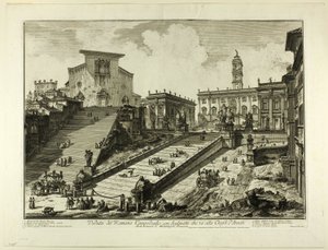 Vue de la colline du Capitole avec les marches de l