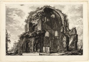 Vue du temple octogonal de Minerva Medica, des Vues de Rome
