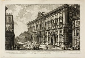 Vue du Palazzo della Consulta sur le Quirinal abritant le Secrétariat Papal, de Vues de Rome