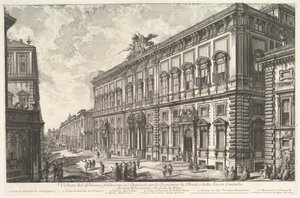 Vue du Palazzo della Consulta sur le Quirinal abritant le Secrétariat papal, vers 1760-78 - Giovanni Battista Piranesi