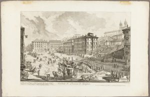 Vue de la Piazza di Spagna, de Vues de Rome