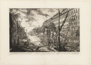 Vue du Port de Ripa Grande, de Vues de Rome - Giovanni Battista Piranesi