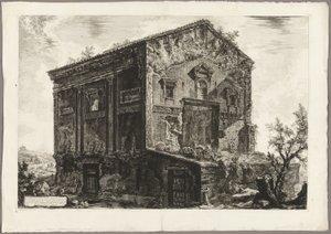 Vue du temple des Camenae, des Vues de Rome